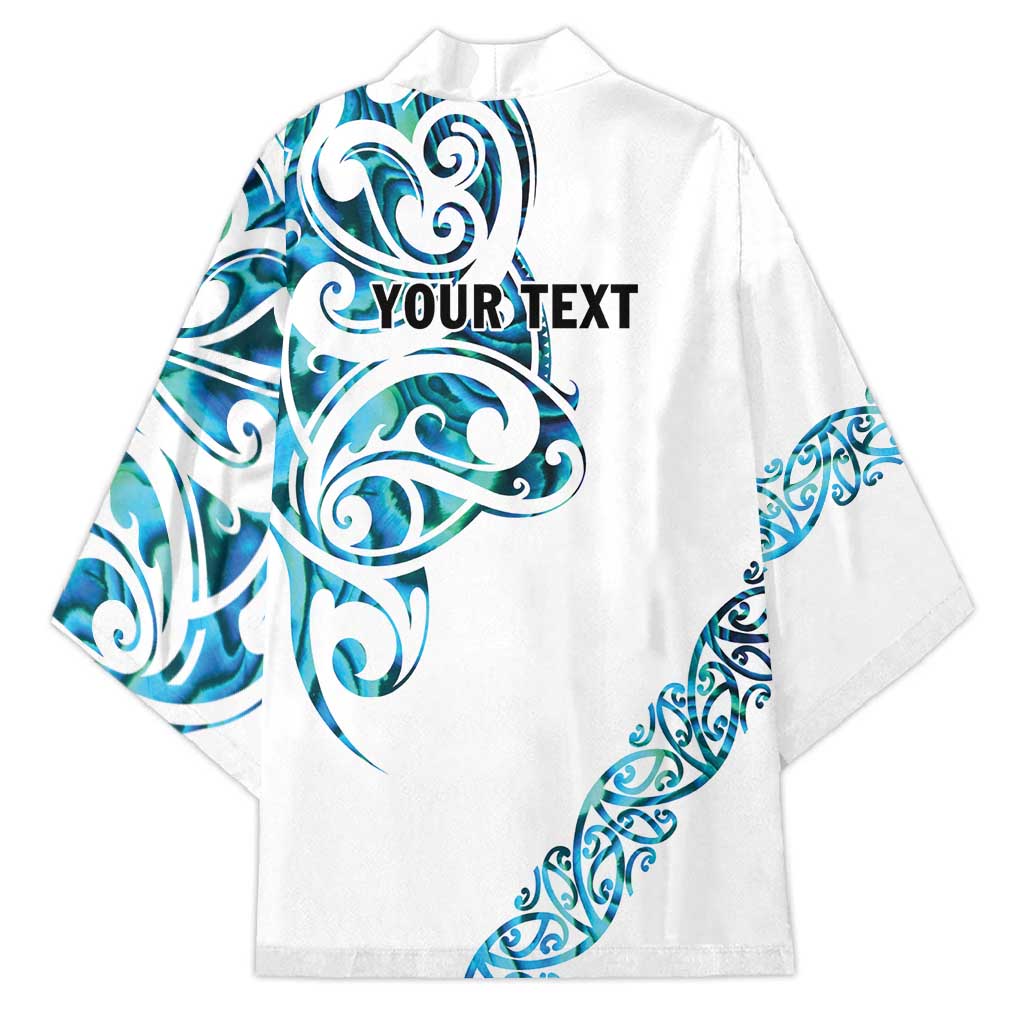 All White Maori Tribal Tattoo Personalised Kimono Polynesian Style - Polynesian Pride