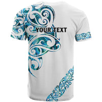 All White Maori Tribal Tattoo Personalised T Shirt Polynesian Style