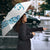All White Maori Tribal Tattoo Personalised Umbrella Polynesian Style - Polynesian Pride