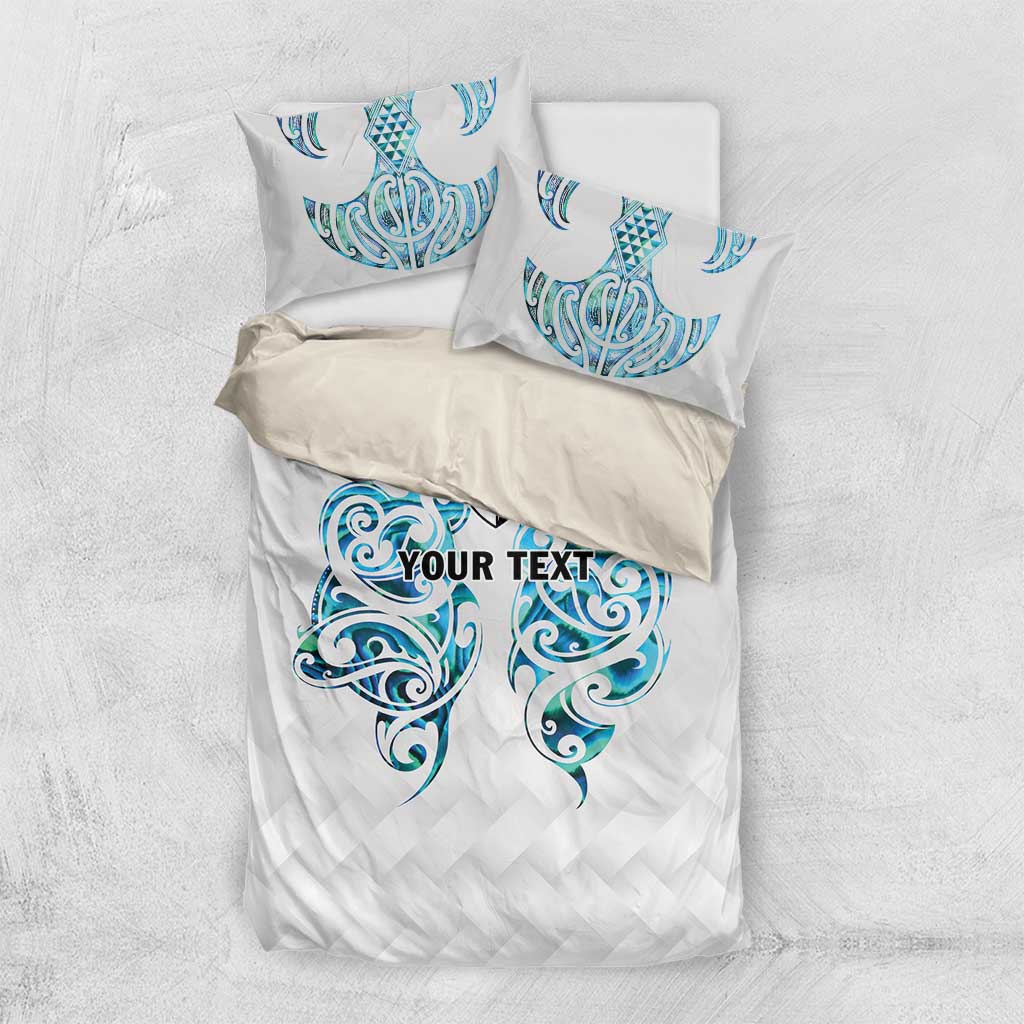 Queensland Maori Kiwi Personalised Bedding Set Ma Kakariki Papua Shell Maori Tribal Tattoo