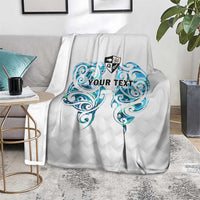 Queensland Maori Kiwi Personalised Blanket Ma Kakariki Papua Shell Maori Tribal Tattoo