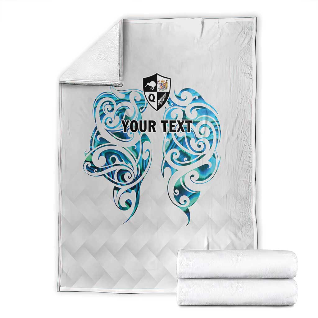 Queensland Maori Kiwi Personalised Blanket Ma Kakariki Papua Shell Maori Tribal Tattoo