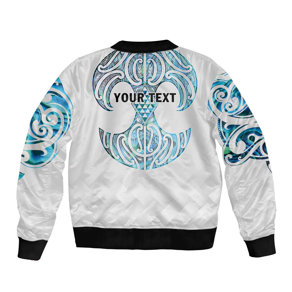 Queensland Maori Kiwi Personalised Bomber Jacket Ma Kakariki Papua Shell Maori Tribal Tattoo