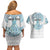 Queensland Maori Kiwi Personalised Couples Matching Off Shoulder Short Dress and Hawaiian Shirt Ma Kakariki Papua Shell Maori Tribal Tattoo