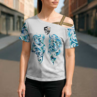 Queensland Maori Kiwi Personalised Cross Shoulder Shirt Ma Kakariki Papua Shell Maori Tribal Tattoo - Polynesian Pride