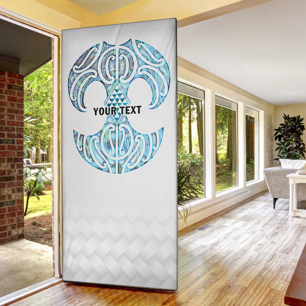 Queensland Maori Kiwi Personalised Door Cover Ma Kakariki Papua Shell Maori Tribal Tattoo - Polynesian Pride