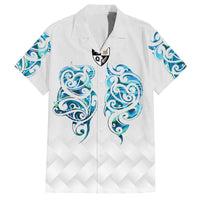 Queensland Maori Kiwi Personalised Family Matching Off The Shoulder Long Sleeve Dress and Hawaiian Shirt Ma Kakariki Papua Shell Maori Tribal Tattoo
