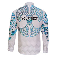 Queensland Maori Kiwi Personalised Family Matching Off Shoulder Maxi Dress and Hawaiian Shirt Ma Kakariki Papua Shell Maori Tribal Tattoo