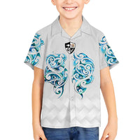 Queensland Maori Kiwi Personalised Family Matching Off Shoulder Maxi Dress and Hawaiian Shirt Ma Kakariki Papua Shell Maori Tribal Tattoo