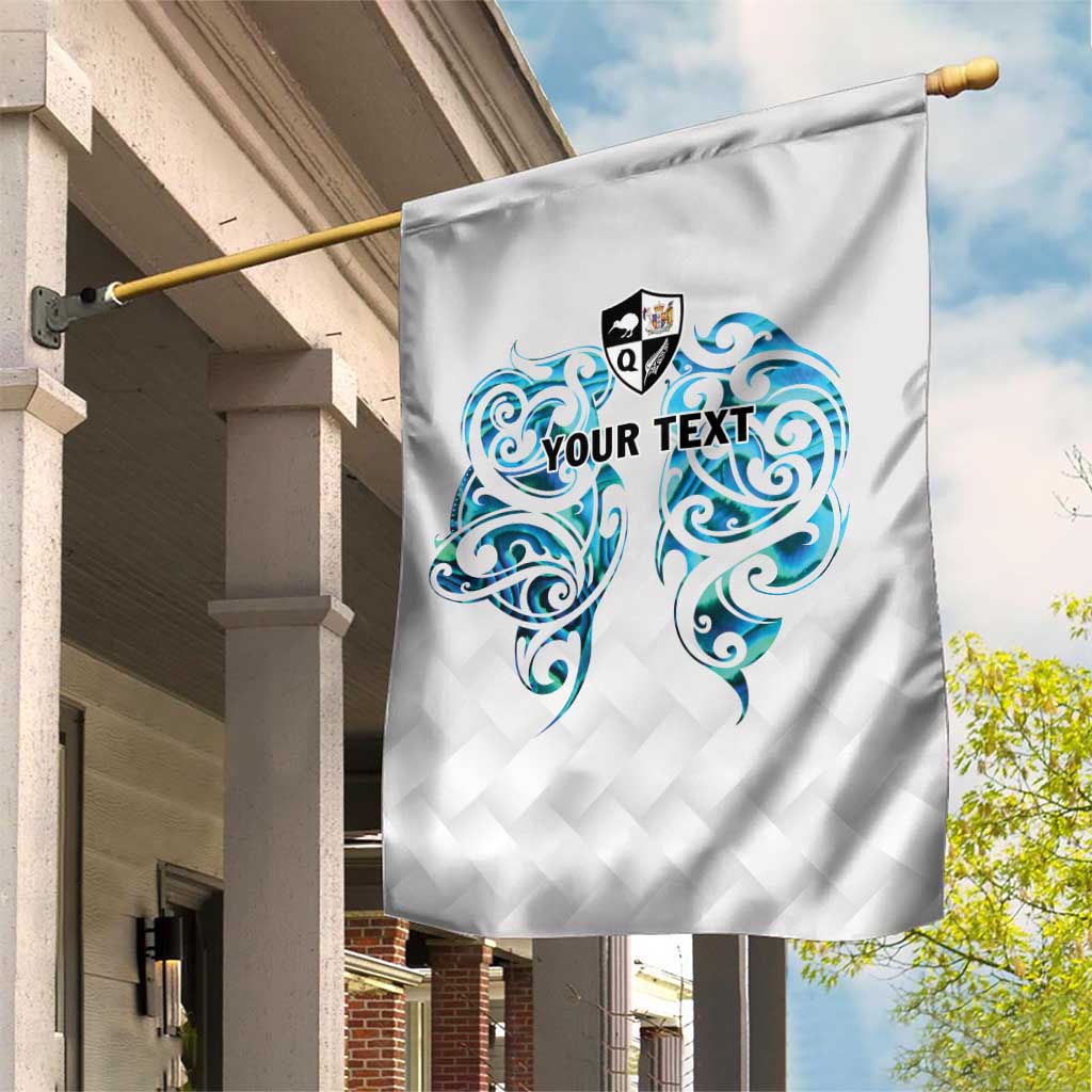 Queensland Maori Kiwi Personalised Garden Flag Ma Kakariki Papua Shell Maori Tribal Tattoo
