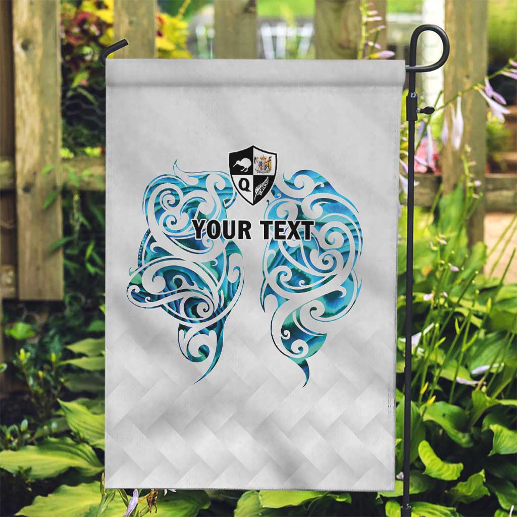 Queensland Maori Kiwi Personalised Garden Flag Ma Kakariki Papua Shell Maori Tribal Tattoo