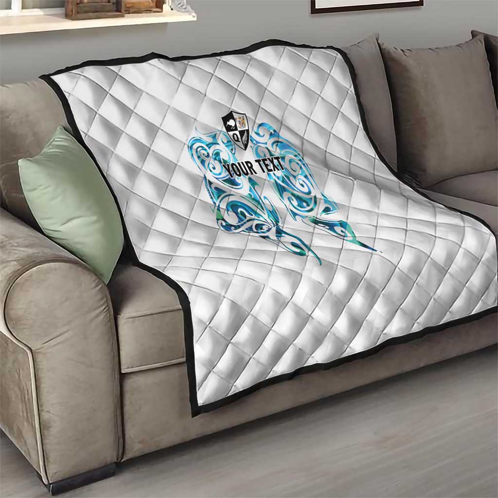 Queensland Maori Kiwi Personalised Quilt Ma Kakariki Papua Shell Maori Tribal Tattoo