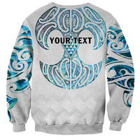 Queensland Maori Kiwi Personalised Sweatshirt Ma Kakariki Papua Shell Maori Tribal Tattoo LT9 - Polynesian Pride
