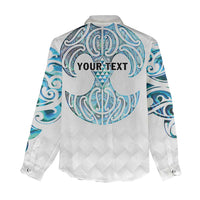 Queensland Maori Kiwi Personalised Women Casual Shirt Ma Kakariki Papua Shell Maori Tribal Tattoo