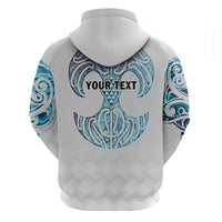 Queensland Maori Kiwi Personalised Zip Hoodie Ma Kakariki Papua Shell Maori Tribal Tattoo