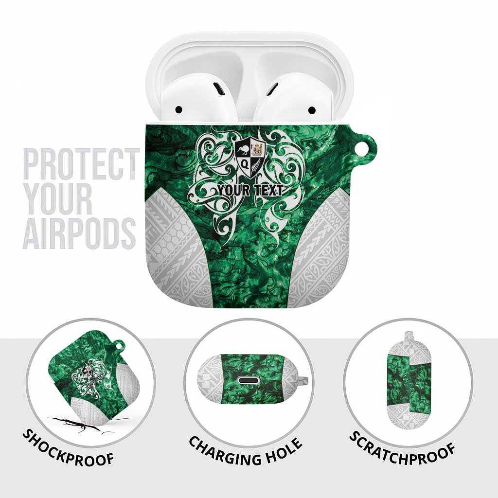 Queensland Maori Kiwi Personalised AirPods Case Kikirangi Papua Shell Maori Tribal Tattoo - Polynesian Pride