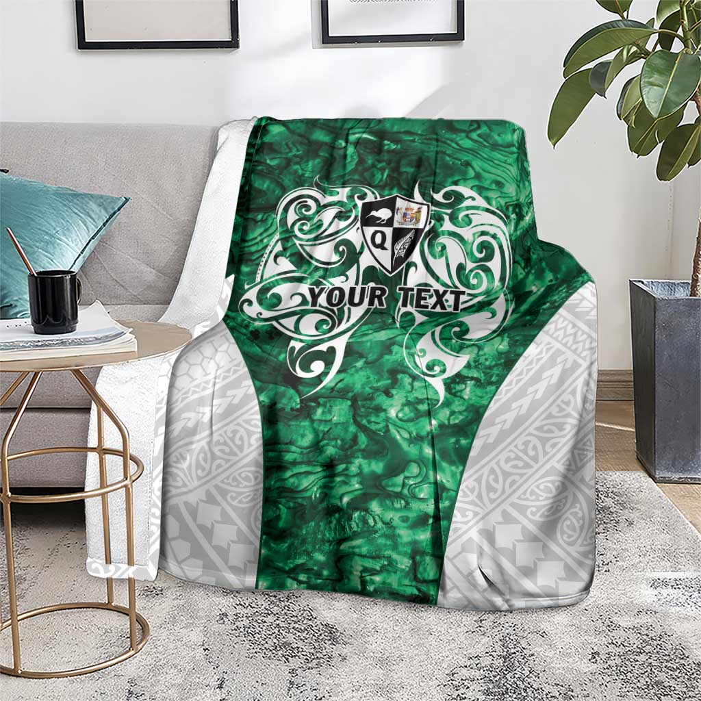 Queensland Maori Kiwi Personalised Blanket Kikirangi Papua Shell Maori Tribal Tattoo