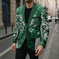 Queensland Maori Kiwi Personalised Blazer Kikirangi Papua Shell Maori Tribal Tattoo - Polynesian Pride