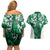 Queensland Maori Kiwi Personalised Couples Matching Off Shoulder Short Dress and Hawaiian Shirt Kikirangi Papua Shell Maori Tribal Tattoo