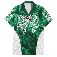 Queensland Maori Kiwi Personalised Family Matching Summer Maxi Dress and Hawaiian Shirt Kikirangi Papua Shell Maori Tribal Tattoo