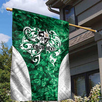 Queensland Maori Kiwi Personalised Garden Flag Kikirangi Papua Shell Maori Tribal Tattoo