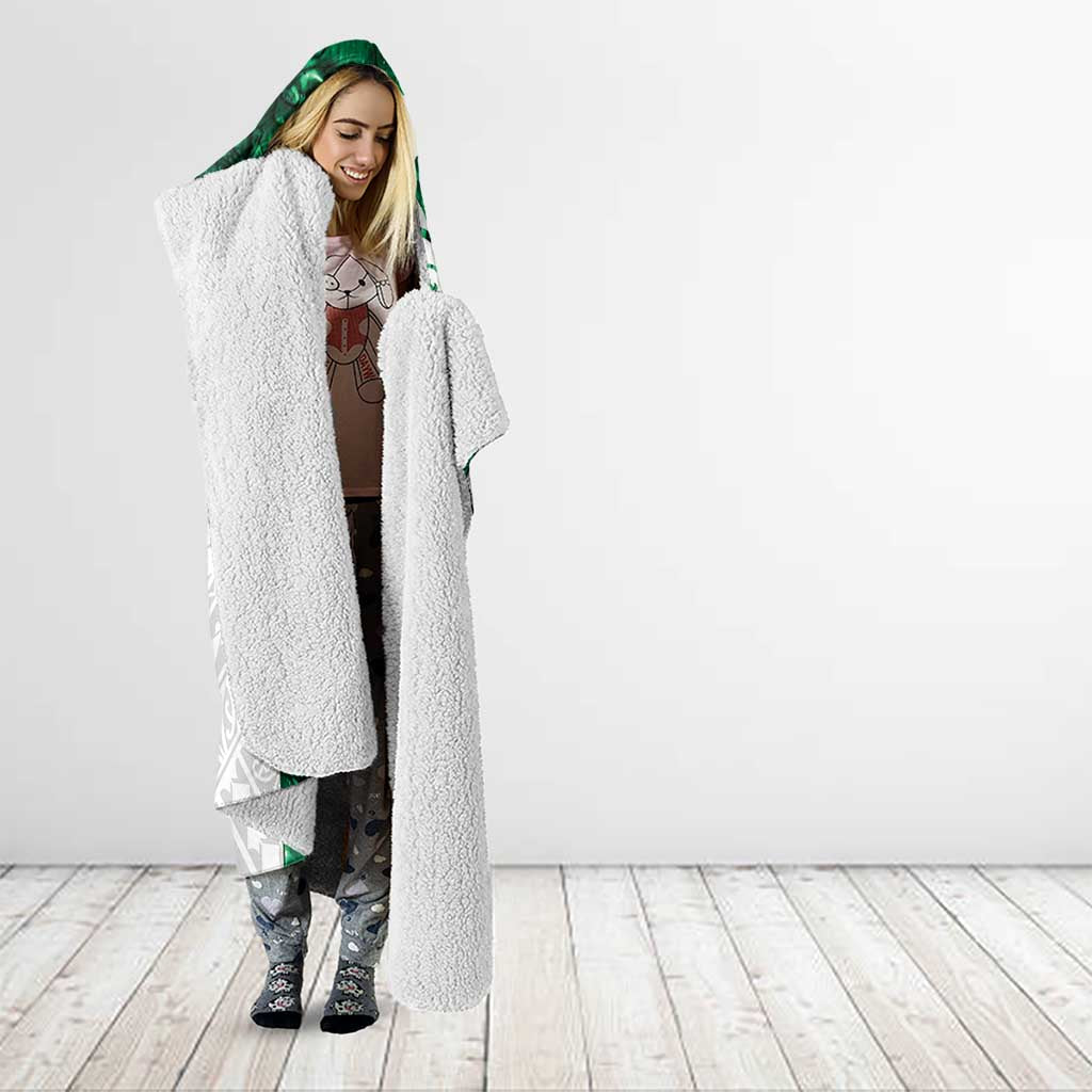 Queensland Maori Kiwi Personalised Hooded Blanket Kikirangi Papua Shell Maori Tribal Tattoo