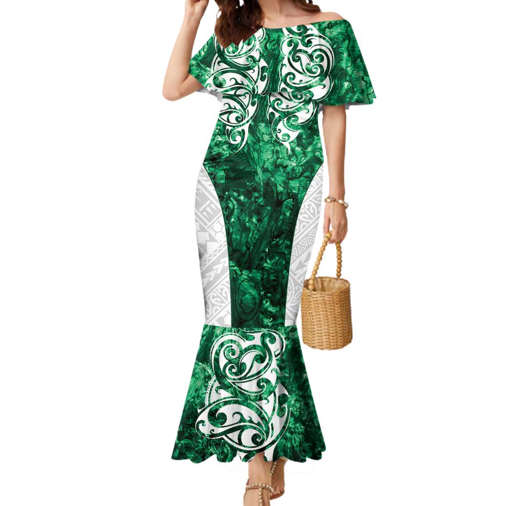 Queensland Maori Kiwi Personalised Mermaid Dress Kikirangi Papua Shell Maori Tribal Tattoo