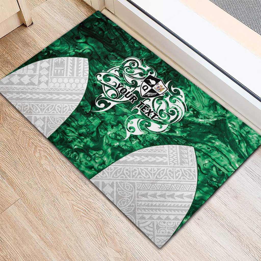 Queensland Maori Kiwi Personalised Rubber Doormat Kikirangi Papua Shell Maori Tribal Tattoo LT9 - Polynesian Pride
