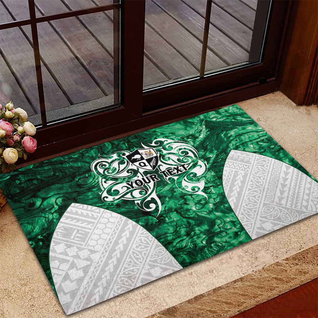 Queensland Maori Kiwi Personalised Rubber Doormat Kikirangi Papua Shell Maori Tribal Tattoo LT9 - Polynesian Pride