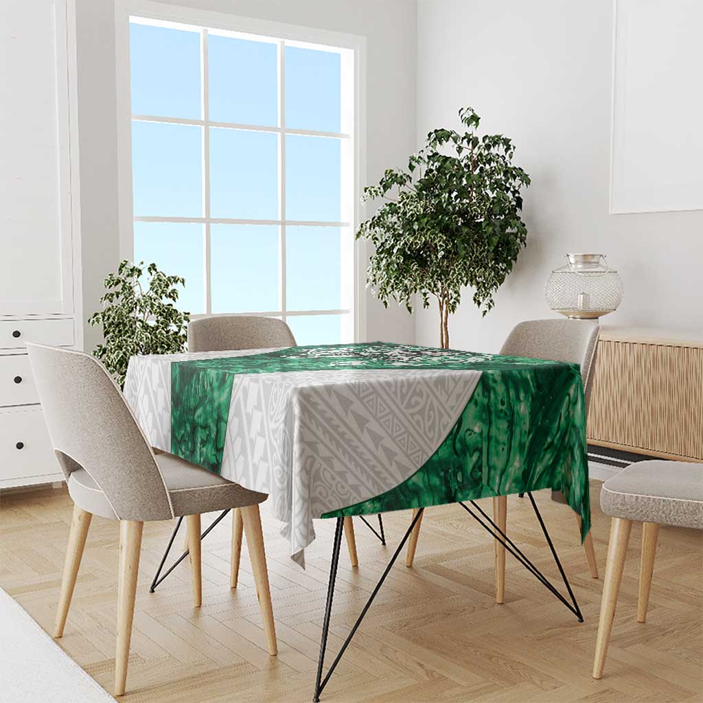 Queensland Maori Kiwi Personalised Tablecloth Kikirangi Papua Shell Maori Tribal Tattoo LT9 - Polynesian Pride