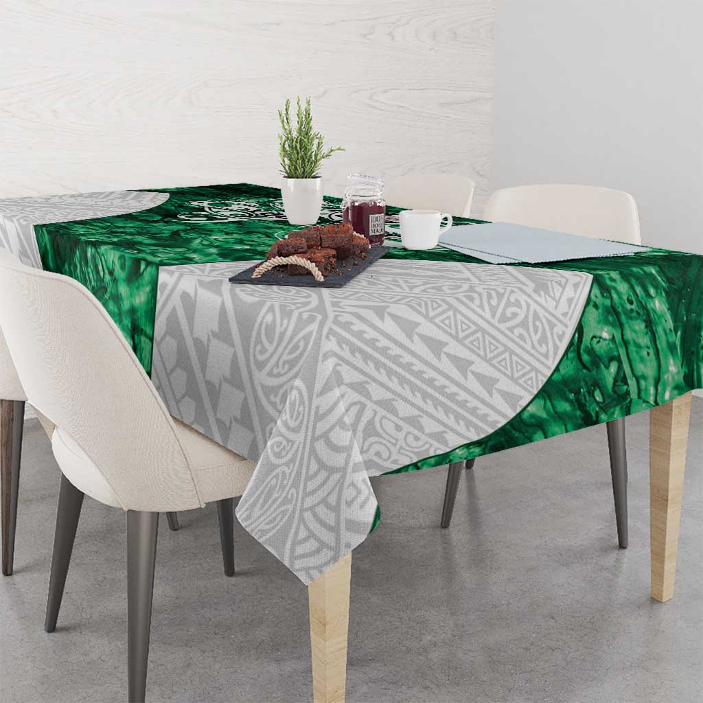 Queensland Maori Kiwi Personalised Tablecloth Kikirangi Papua Shell Maori Tribal Tattoo LT9 - Polynesian Pride