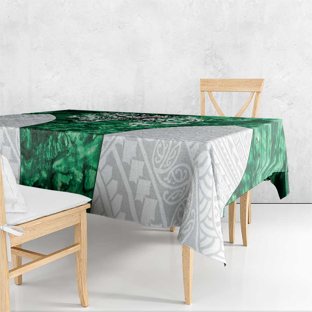 Queensland Maori Kiwi Personalised Tablecloth Kikirangi Papua Shell Maori Tribal Tattoo LT9 - Polynesian Pride