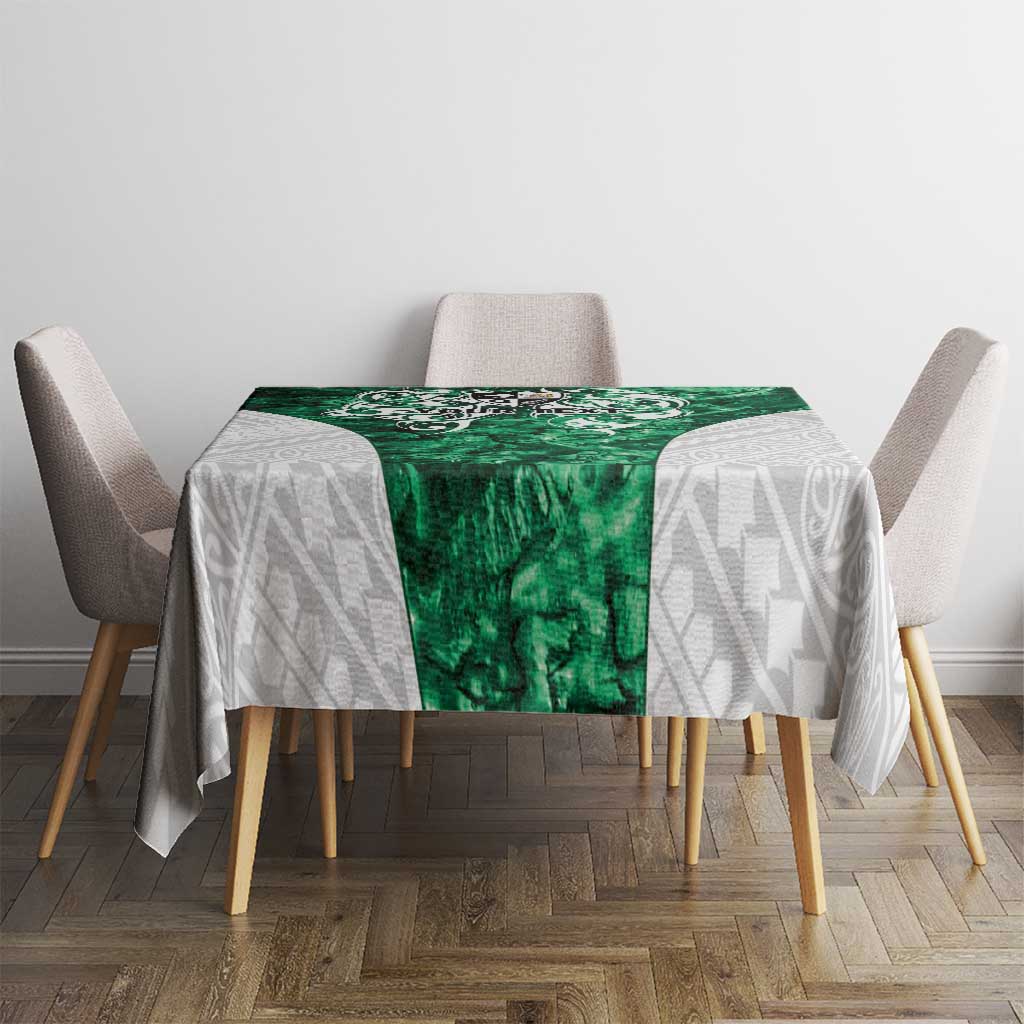 Queensland Maori Kiwi Personalised Tablecloth Kikirangi Papua Shell Maori Tribal Tattoo LT9 - Polynesian Pride