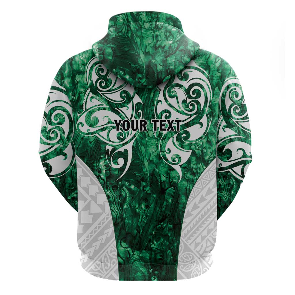 Queensland Maori Kiwi Personalised Zip Hoodie Kikirangi Papua Shell Maori Tribal Tattoo