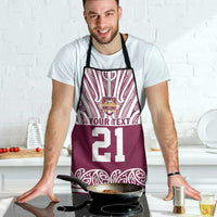 Queensland Maori Nga Hau E Wha Custom Apron Polynesian Maori Tribal Pattern - Polynesian Pride