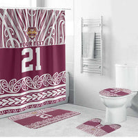 Queensland Maori Nga Hau E Wha Custom Bathroom Set Polynesian Maori Tribal Pattern - Polynesian Pride