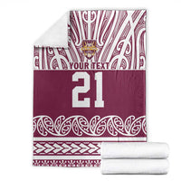 Queensland Maori Nga Hau E Wha Custom Blanket Polynesian Maori Tribal Pattern