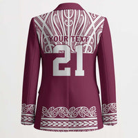 Queensland Maori Nga Hau E Wha Custom Blazer Polynesian Maori Tribal Pattern - Polynesian Pride