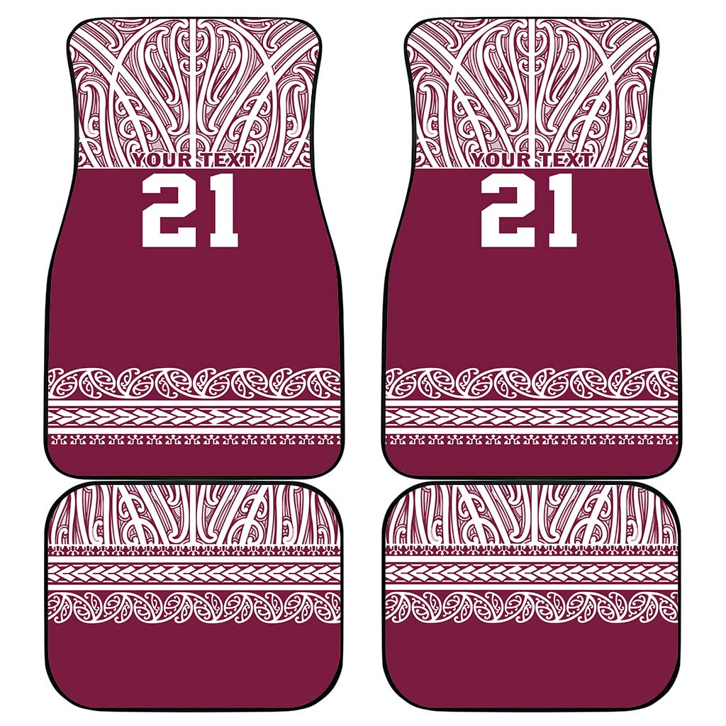 Queensland Maori Nga Hau E Wha Custom Car Mats Polynesian Maori Tribal Pattern LT9 - Polynesian Pride