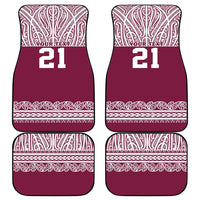 Queensland Maori Nga Hau E Wha Custom Car Mats Polynesian Maori Tribal Pattern LT9 - Polynesian Pride