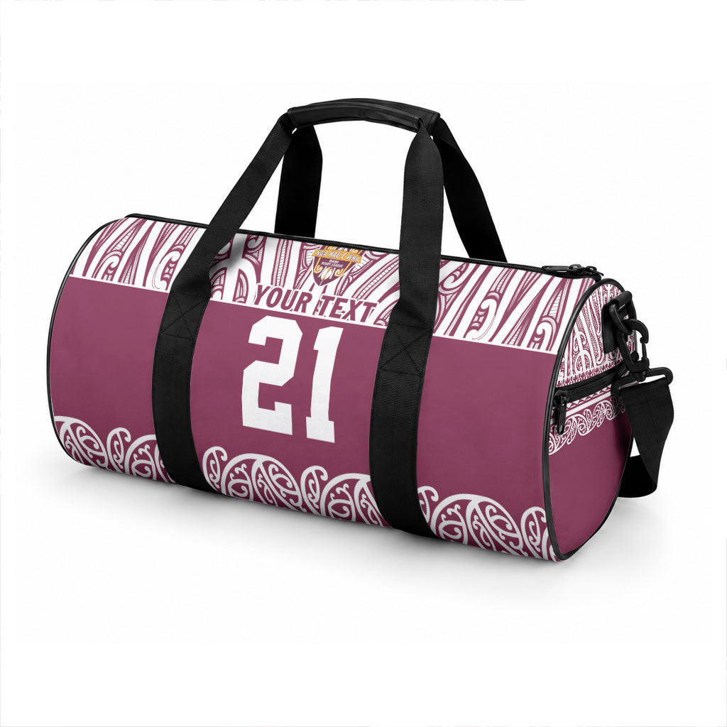 Queensland Maori Nga Hau E Wha Custom Duffle Bag Polynesian Maori Tribal Pattern LT9 - Polynesian Pride
