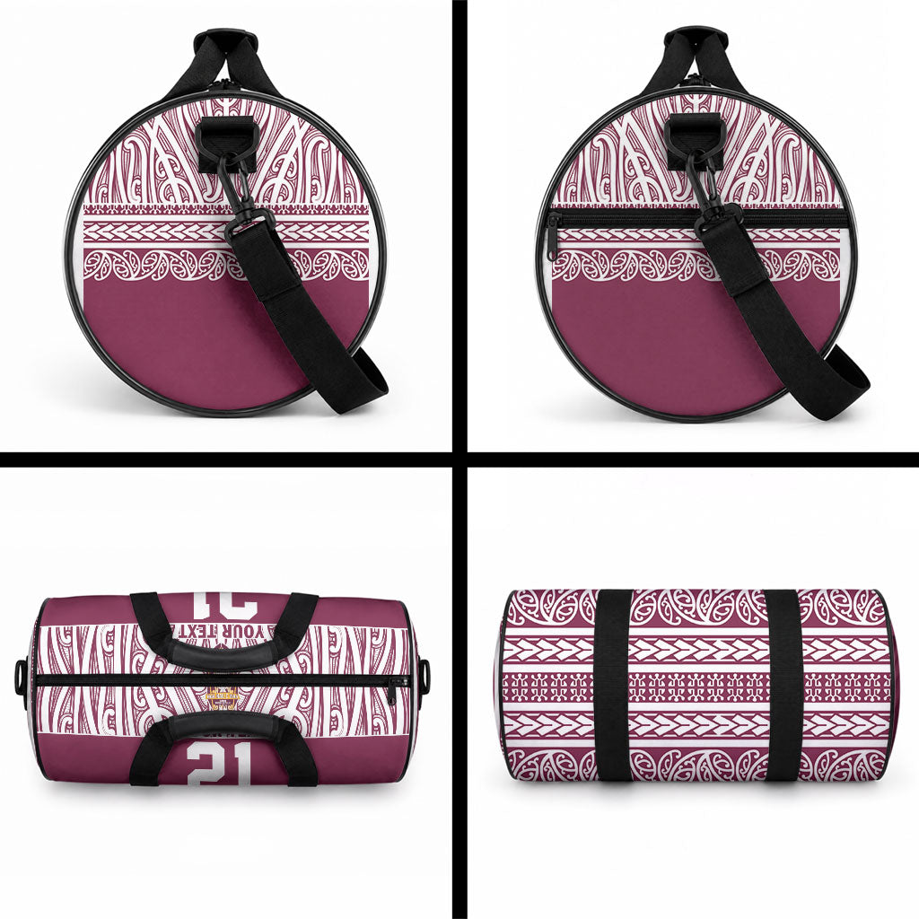 Queensland Maori Nga Hau E Wha Custom Duffle Bag Polynesian Maori Tribal Pattern LT9 - Polynesian Pride