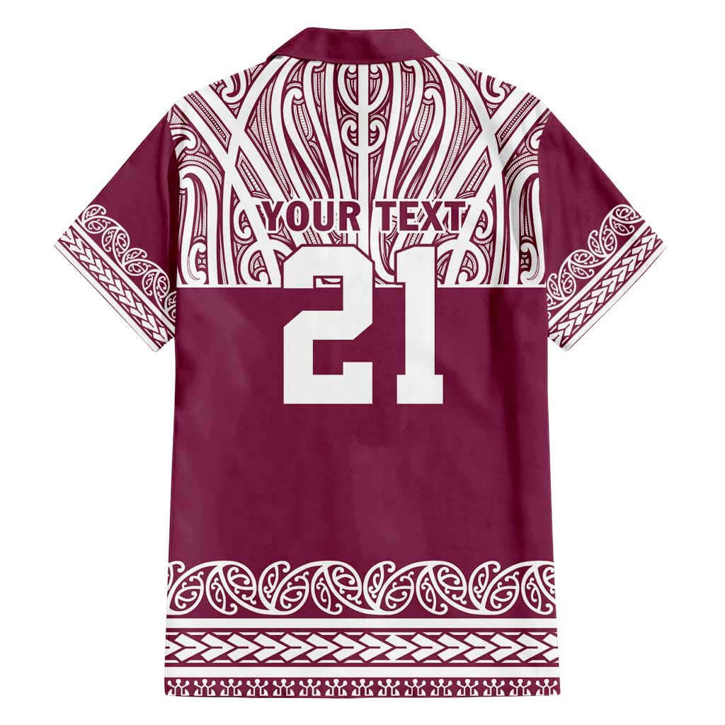 Queensland Maori Nga Hau E Wha Custom Family Matching Off Shoulder Short Dress and Hawaiian Shirt Polynesian Maori Tribal Pattern