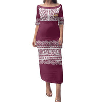 Queensland Maori Nga Hau E Wha Custom Family Matching Puletasi and Hawaiian Shirt Polynesian Maori Tribal Pattern