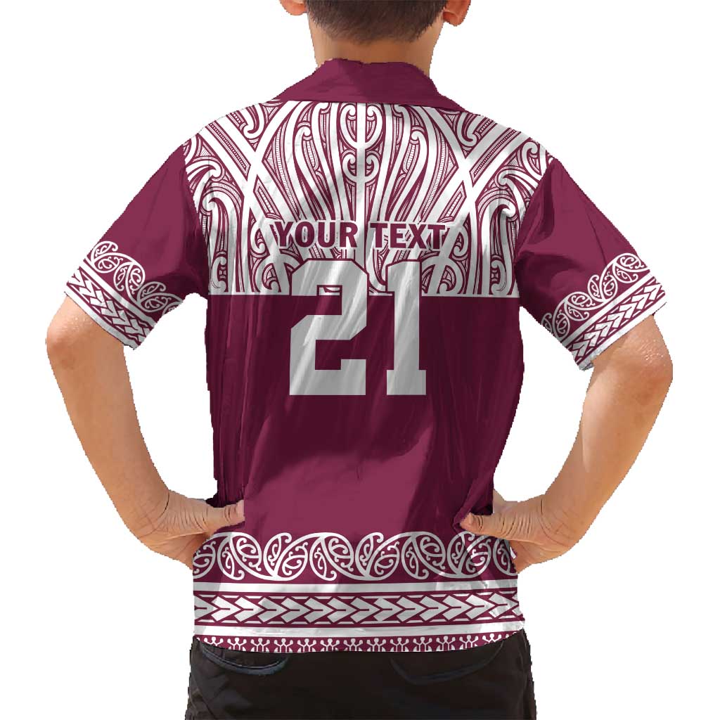 Queensland Maori Nga Hau E Wha Custom Family Matching Summer Maxi Dress and Hawaiian Shirt Polynesian Maori Tribal Pattern