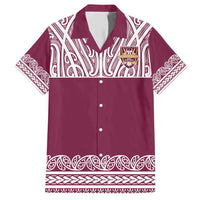 Queensland Maori Nga Hau E Wha Custom Family Matching Summer Maxi Dress and Hawaiian Shirt Polynesian Maori Tribal Pattern