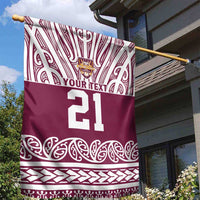 Queensland Maori Nga Hau E Wha Custom Garden Flag Polynesian Maori Tribal Pattern