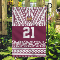 Queensland Maori Nga Hau E Wha Custom Garden Flag Polynesian Maori Tribal Pattern