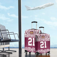 Queensland Maori Nga Hau E Wha Custom Luggage Cover Polynesian Maori Tribal Pattern