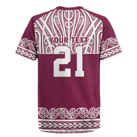 Queensland Maori Nga Hau E Wha Custom Rugby Jersey Polynesian Maori Tribal Pattern